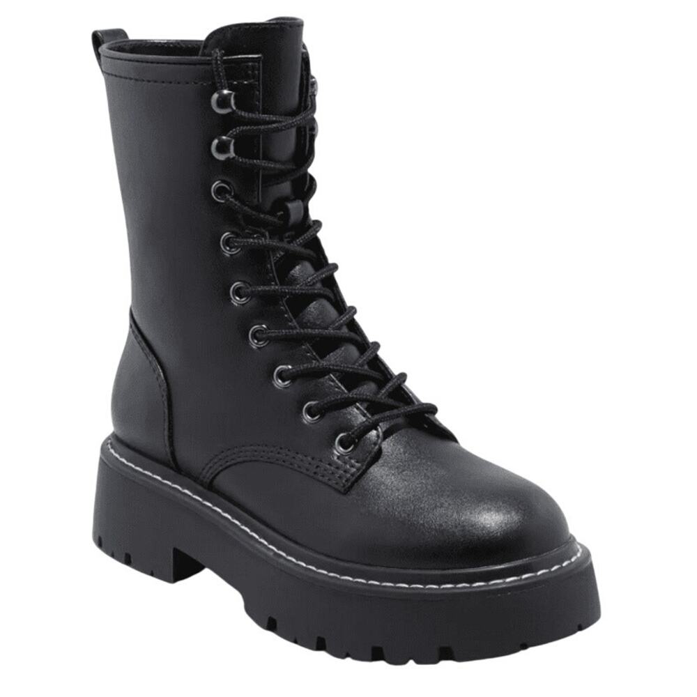 Women's Wild Fable Logan Lug Combat Chunky Boots Black Size 9.5
